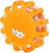 Lampe d'avertissement Flare - 12 LED + 3 LED, avec aimant et crochet, alimentation 3x AAA, orange