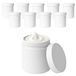 Viva-Haushaltswaren 10 x 250 ml witte plastic crèmepotjes, geschikt voor levensmiddelen, BPA-vrij, gemaakt in Duitsland