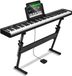 VEVOR 88 Toetsen Digitale Piano Elektrische Piano Opvouwbaar Toetsenbord Bluetooth MIDI met Standaard