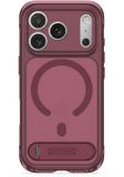 DECODED Hybride Hoesje met 360° Standaard voor iPhone 18 Pro Max / 17 Pro Max - Geschikt voor MagSafe - Valbescherming tot 3 meter - Schokbestendige Bumpers - Glazen Cameraknop in Bijpassende Kleur - Rose Quartz