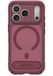 DECODED Hybride Hoesje met 360° Standaard voor iPhone 18 Pro Max / 17 Pro Max - Geschikt voor MagSafe - Valbescherming tot 3 meter - Schokbestendige Bumpers - Glazen Cameraknop in Bijpassende Kleur - Rose Quartz