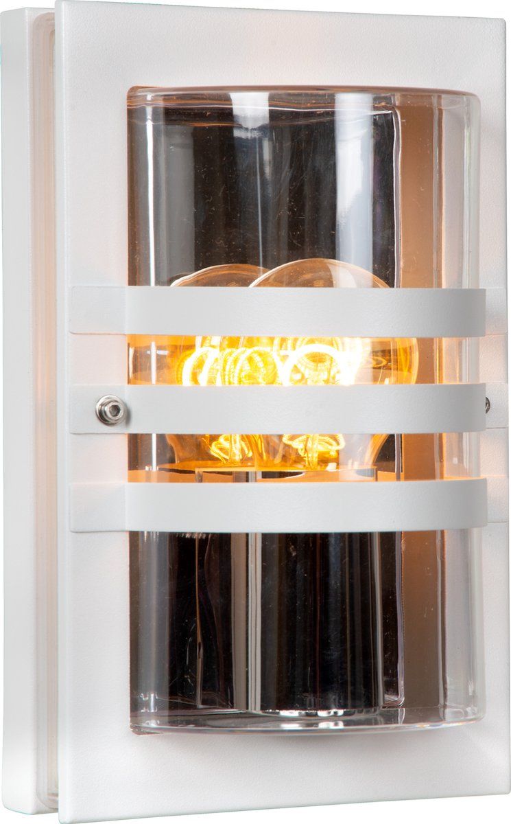 Lucide PRIVAS - Wandlamp Buiten - 1xE27 - IP44 - Wit