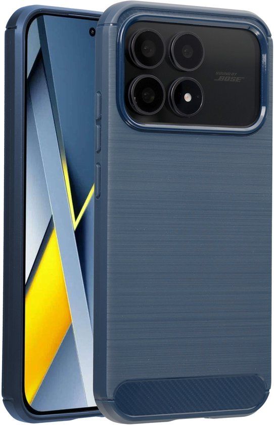 imoshion Brushed Backcover voor de Xiaomi Poco F8 Pro - Donkerblauw