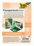 folia 120558 - passepartouts met ovale stans, ca. 10,5 x 15 cm, 5 kaarten (220 g/m²) en enveloppen, dennengroen