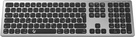 Keysonic KSK-8023BTRF (DE) Clavier Sans fil, Bluetooth QWERTZ, Allemand anthracite, noir rechargeable