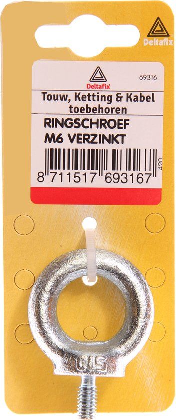 Deltafix Oogbout Verzinkt M10 x 15 mm