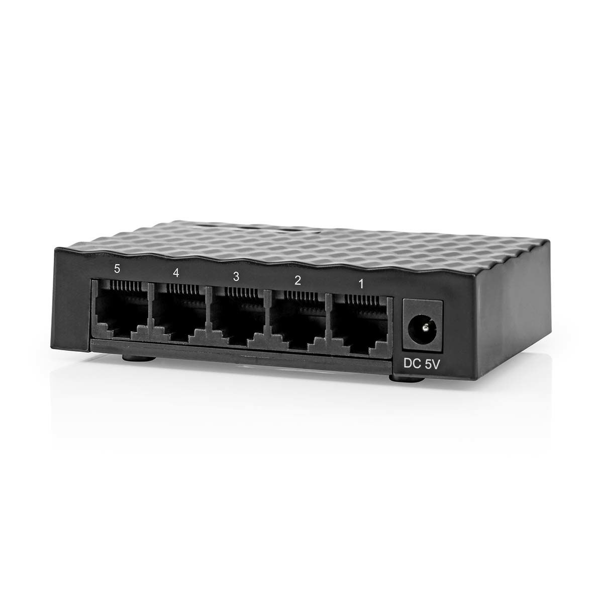 Nedis NSWH5P110BK - 5-poorts Gigabit Ethernet Switch - Managed - Zwart