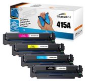 HP 4-pack toners compatibles pour HP 415A, W2030A, W2031A, W2032A, W2033A