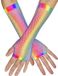 Boland - Paar handschoenen New York regenboog Regenboog,Neon - Volwassenen - Vrouwen - Hippie - 80's & 90's - Disco- Pride