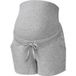 ESMARA Short de grossesse pour femme, coupe extra haute. (Gris, L(44/46))