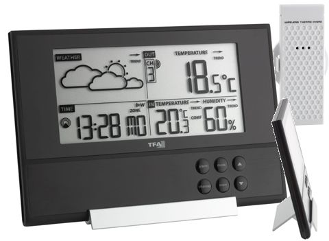 TFA-Dostmann TFA Dostmann 35.1107 Digital Weather Station - Black