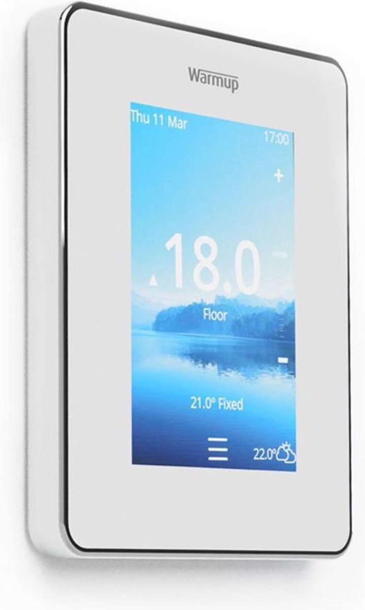 Warmup 6iE Smart Wifi Thermostaat Elektrische vloerverwarming | Kleur: Cloud White / Wit |