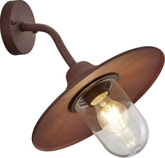 TRIO BRENTA - Outdoor Wall Lamp - Rust Color - E27 - IP44