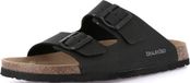 GRUNLAND BOBO CB3012 Zwarte anatomisch gevormde herenpantoffels met gespen, zwart, 45 EU