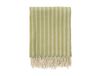 Klippan Yllefabrik Plaid en laine Rayures irrégulières Olive, 130x200 cm