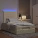 Prolenta Maison Exclusive - Ottomaans bedframe met matras, crème kleur, 120x190 cm, textiel
