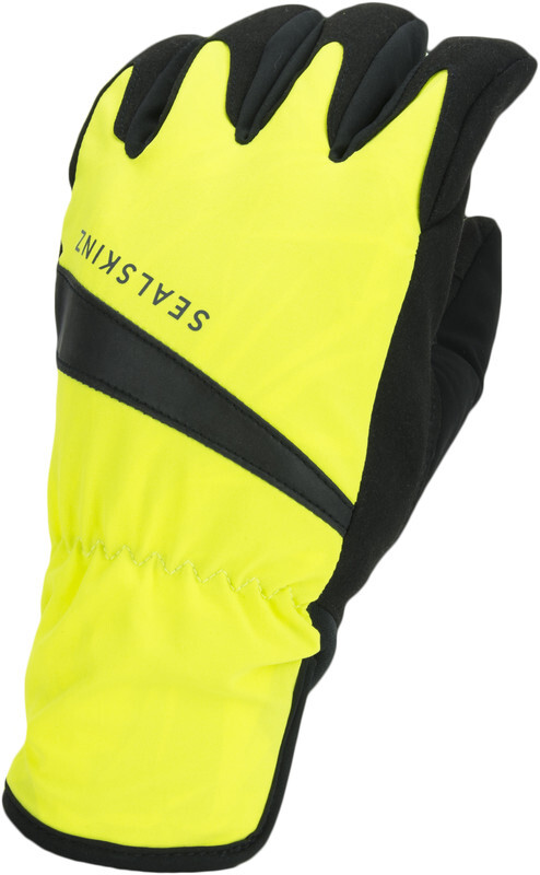 SealSkinz Waterproof All Weather Cycle Gloves, neon yellow/black