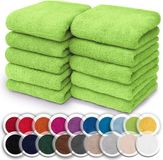 NatureMark Badstof washandje zeep molton 30 x 30 cm, appelgroen