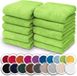 NatureMark Badstof washandje zeep molton 30 x 30 cm, appelgroen
