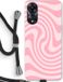 Case Company - Oppo A78 5G Case with Cord - Swirl Roos - Black Cord - Back Cover