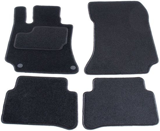 Cargoods Automatten op maat - zwart stof - Mercedes E-klasse W212 sedan/touring vanaf 2009