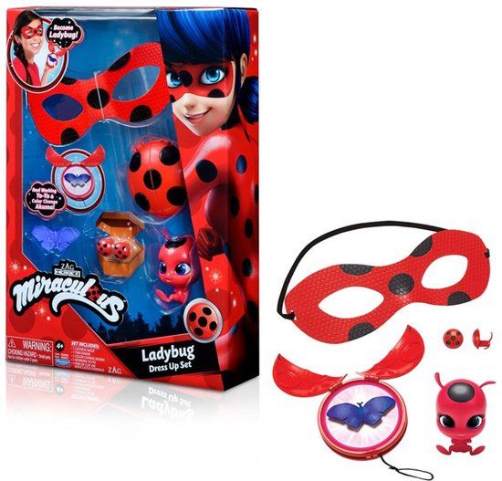 Miraculous - Ladybug Costume Set - Red - Mask Included