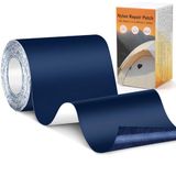 Euqvunn Nylon Reparatiepatch, Zelfklevende Tentreparatietape (200 cm x 10 cm), Zware Nylon, Waterbestendig, Stoffen Reparatietape Voor Tenten, Jassen, Rugzakken (blauw)