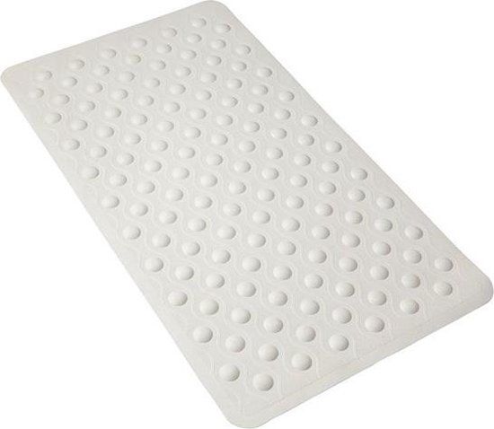 Secu Deluxe Antislip Badmat - Wit - Rubber - Rechthoek - 700 x 400 mm