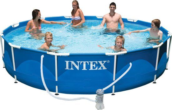 Intex Metal Frame Pool (366 x 76 cm) - Blauw