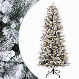 vidaXL Sapin de Noël artificiel articulé 210 cm 300 LED Blanc chaud PVC et PE