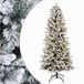 vidaXL Sapin de Noël artificiel articulé 210 cm 300 LED Blanc chaud PVC et PE