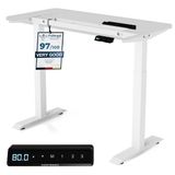 Desktronic HomeOne Zit-sta Bureau Elektrisch In Hoogte Verstelbaar Frame Wit