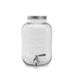 ECHTWERK Retro drankdispenser van 5 l, glas, met luchtdichte kraan en metalen deksel, perfect voor feestjes, buffetten en feesten.