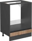 Vicco R-Line Ovenombouwkast – 60 cm J-vorm, zonder werkblad Krachtige eik goud