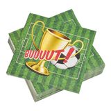 Homéa Set van 20 papieren servetten, 3-laags, 33 x 33 cm, voet
