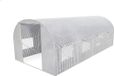Awtools Serre - Professionnelle Construction - 3x4,5x2m - Portes enroulables - 8 Fenêtres avec Moustiquaire