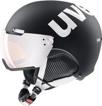 UVEX hlmt 500 Visor Helmet, black-white mat 52-55cm 2019 Ski & Snowboard helmen