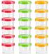 TRANKIELO® - 18 Boîtes de conservation avec couvercle – 250 ml, sans BPA, empilable, étanche, lavable au lave-vaisselle et résistant au micro-ondes