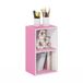 Furinno Pasir 2-Tier Open Plank Boekenkast, Roze/Wit