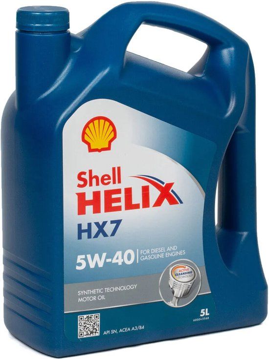 Shell Helix HX7 5W40 5L - Motorolie voor auto's - Volsynthetisch - 5 liter