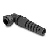 Delock passe-fil avec décharge de traction | 90° coudé | PG11 | 5-10 mm | IP68 | noir