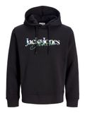 JACK&JONES - JJTOM SWEAT HOOD SN - Heren - Zwart - XXL
