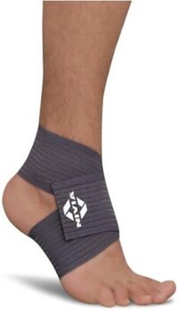 Nivia Compression Foot and Ankle Support Brace (Dark Grey) - One Size