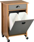 Kesper Keukentrolley met afvalbak eikenlook W 50 x H 79 x D 37 cm