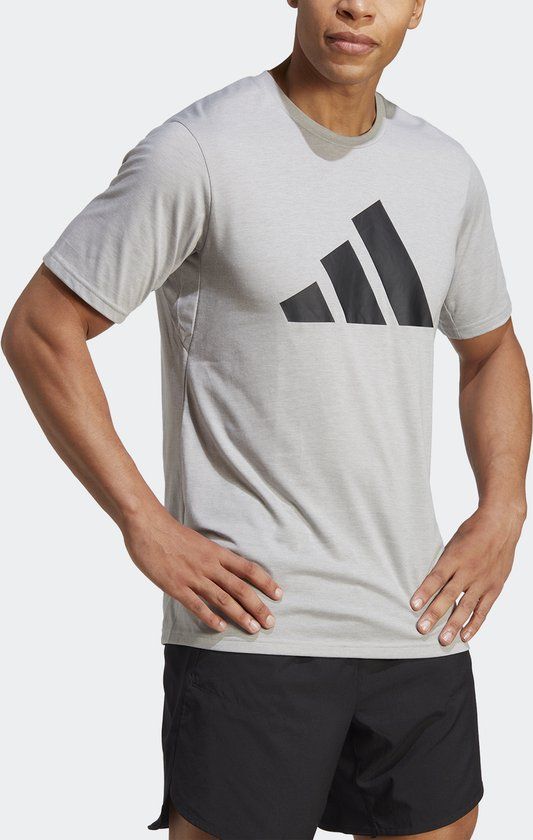 adidas Performance Train Essentials Feelready Logo Training T-shirt - Men - Grey - 2XL