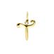 Lucardi Dames Stainless steel goldplated letterhanger - Hanger - Staal - Goudkleurig