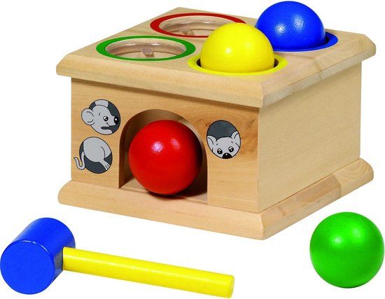goki Tikspel Vang de muis Fidu - Behendigheidspel - Hout - 1+ jaar