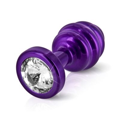 Diogol - Ano Butt Plug Geribbeld Paars 25 Mm - 3760228971632