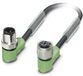 Phoenix Contact 1539460 Sensor/actuator connector, geassembleerd M12 Aantal polen: 4 Stekker, haaks, Bus, haaks 15.00 m