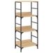 vidaXL Boekenrek 50x33x117,5 cm Bewerkt Hout Sonoma Eikenkleurig